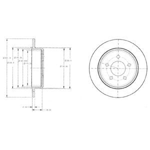 REAR SOLID BRAKE DISC PAIR - 285MM DIAMETER