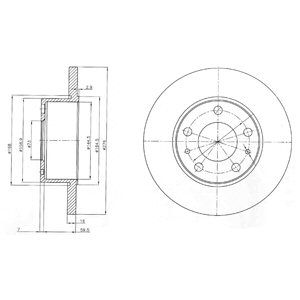 REAR SOLID BRAKE DISC PAIR - 276MM DIAMETER