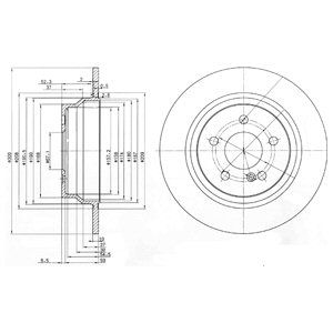 REAR SOLID BRAKE DISC PAIR - 300MM DIAMETER