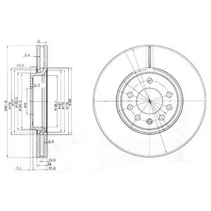 FRONT VENTED BRAKE DISC PAIR - 302MM DIAMETER