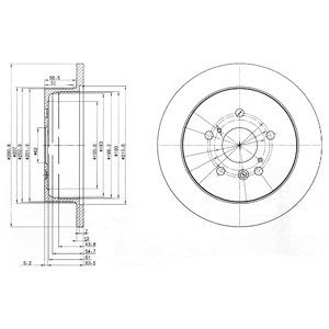 REAR SOLID BRAKE DISC PAIR - 291MM DIAMETER