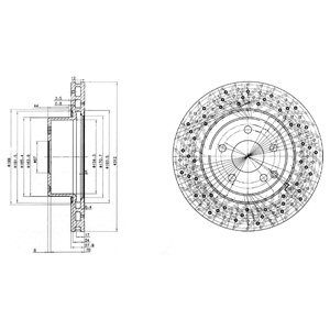 FRONT VENTED BRAKE DISC PAIR - 311MM DIAMETER