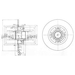 REAR SOLID BRAKE DISC PAIR - 240MM DIAMETER