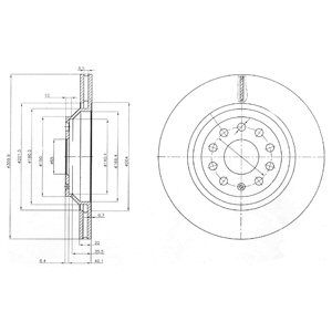 REAR VENTED BRAKE DISC PAIR - 310MM DIAMETER