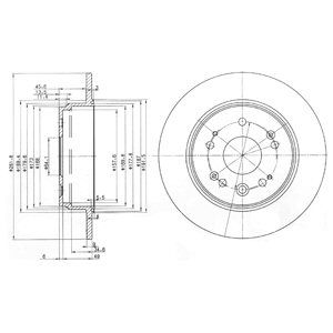 REAR SOLID BRAKE DISC PAIR - 282MM DIAMETER