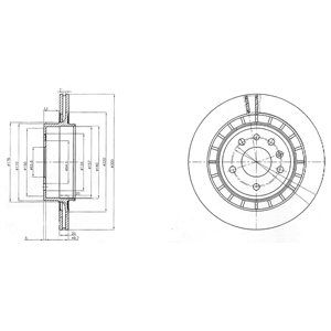 REAR VENTED BRAKE DISC PAIR - 300MM DIAMETER