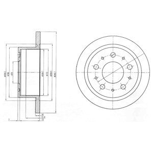 REAR SOLID BRAKE DISC PAIR - 300MM DIAMETER