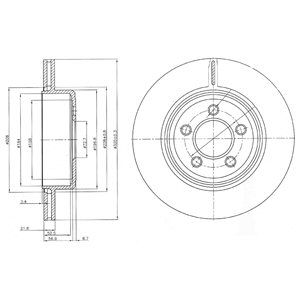 REAR VENTED BRAKE DISC PAIR - 320MM DIAMETER