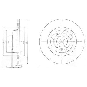 REAR SOLID BRAKE DISC PAIR - 290MM DIAMETER