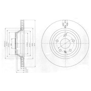 REAR VENTED BRAKE DISC PAIR - 310MM DIAMETER