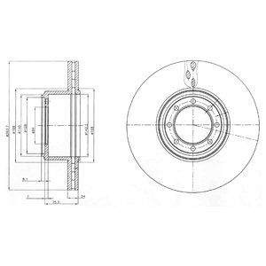 REAR VENTED BRAKE DISC PAIR - 294MM DIAMETER