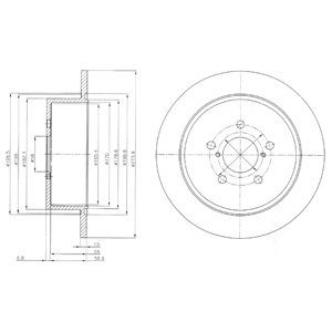 REAR SOLID BRAKE DISC PAIR - 274MM DIAMETER