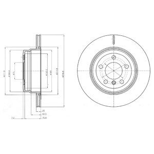 REAR VENTED BRAKE DISC PAIR - 320MM DIAMETER