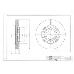 FRONT VENTED BRAKE DISC PAIR - 280MM DIAMETER