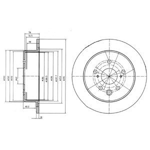 REAR SOLID BRAKE DISC PAIR - 291MM DIAMETER