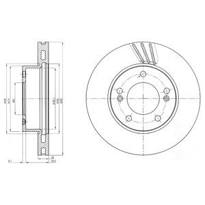 FRONT VENTED BRAKE DISC PAIR - 300MM DIAMETER