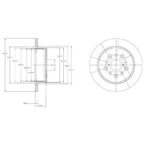 REAR VENTED BRAKE DISC PAIR - 310MM DIAMETER