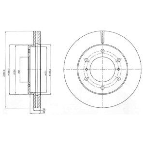 FRONT VENTED BRAKE DISC PAIR - 290MM DIAMETER