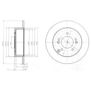 REAR SOLID BRAKE DISC PAIR - 275MM DIAMETER