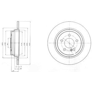 REAR SOLID BRAKE DISC PAIR - 300MM DIAMETER