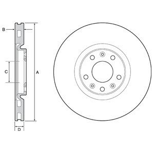 FRONT VENTED BRAKE DISC PAIR - 302MM DIAMETER