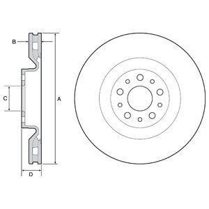 FRONT VENTED BRAKE DISC PAIR - 305MM DIAMETER