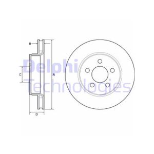 FRONT VENTED BRAKE DISC PAIR - 302MM DIAMETER