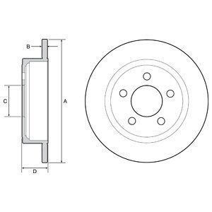 REAR SOLID BRAKE DISC PAIR - 285MM DIAMETER