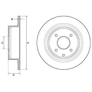 REAR SOLID BRAKE DISC PAIR COATED - 292MM DIAMETER