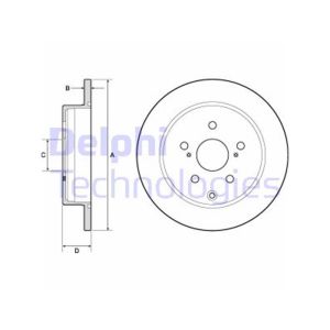 REAR SOLID BRAKE DISC PAIR COATED - 290MM DIAMETER