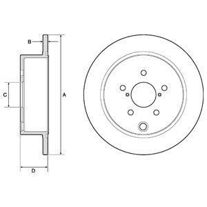 REAR SOLID BRAKE DISC PAIR COATED - 274MM DIAMETER