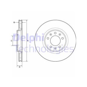 Rear Vented Brake Disc Pair - 294mm Diameter