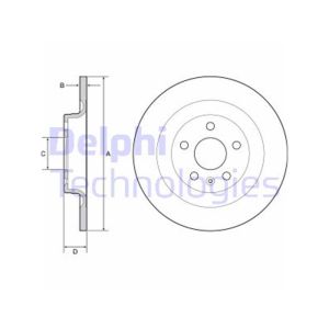 REAR SOLID BRAKE DISC PAIR