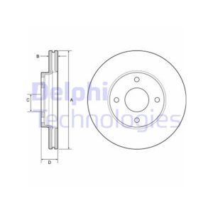 FRONT VENTED BRAKE DISC PAIR