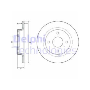 REAR SOLID BRAKE DISC PAIR