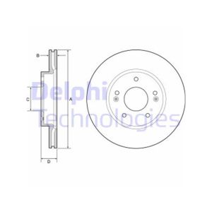 FRONT VENTED BRAKE DISC PAIR