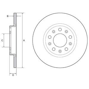 REAR SOLID BRAKE DISC PAIR COATED - 278MM DIAMETER