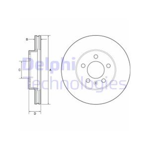 FRONT VENTED BRAKE DISC PAIR COATED - 256MM DIAMETER