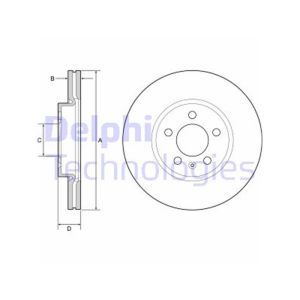 FRONT VENTED BRAKE DISC PAIR COATED - 276MM DIAMETER