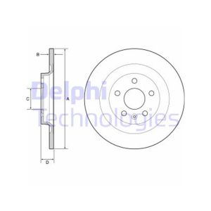 REAR SOLID BRAKE DISC PAIR COATED - 302MM DIAMETER