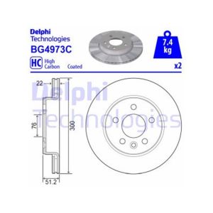 REAR VENTED BRAKE DISC PAIR