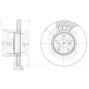 FRONT RH VENTED BRAKE DISC - 334MM DIAMETER