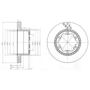 REAR VENTED BRAKE DISC - 303MM DIAMETER