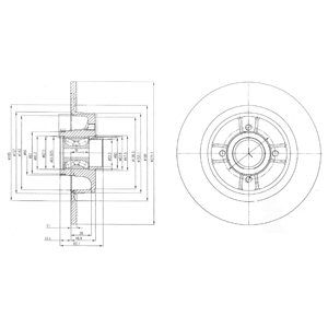 Rear Solid Brake Disc - 274mm Diameter