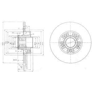 Rear Solid Brake Disc - 280mm Diameter