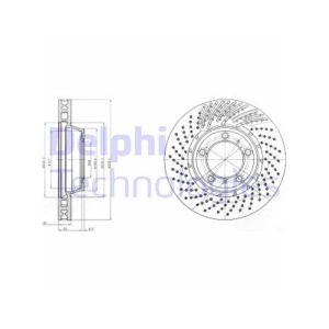 Front Vented Brake Disc - 330mm Diameter