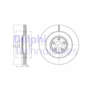 Rear Vented Brake Disc - 376mm Diameter