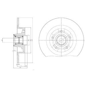 REAR SOLID BRAKE DISC COATED - 270MM DIAMETER