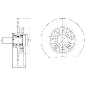 REAR SOLID BRAKE DISC COATED - 249MM DIAMETER