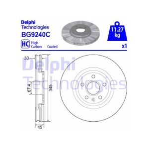 FRONT VENTED BRAKE DISC